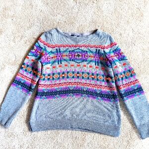Chaps Multi-colored Knit Sweater